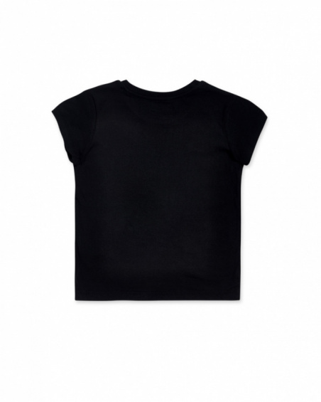 Black knit t-shirt for boy Urban Activist
