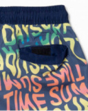 Blue print bermuda shorts for boy Beach Days