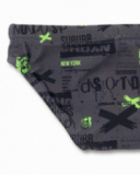 Urban Activist boy's gray slip swimsuit