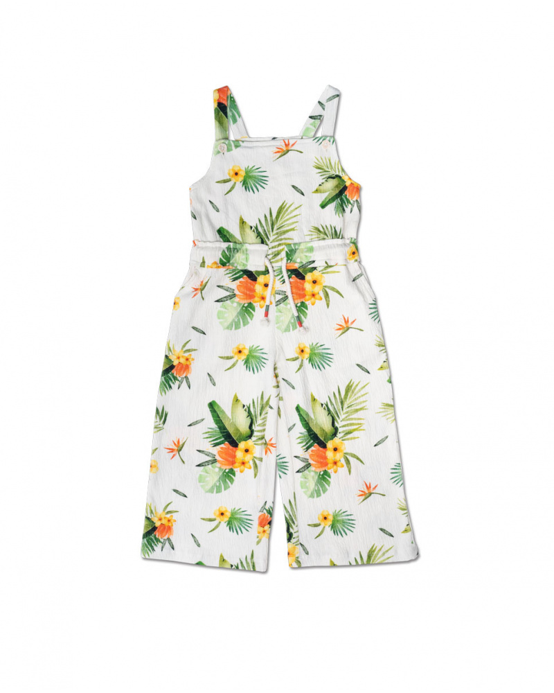 Oasis girl's white flat jumpsuit