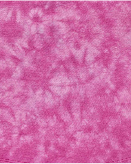 Fuchsia knitted T-shirt for girl Rebel Girl