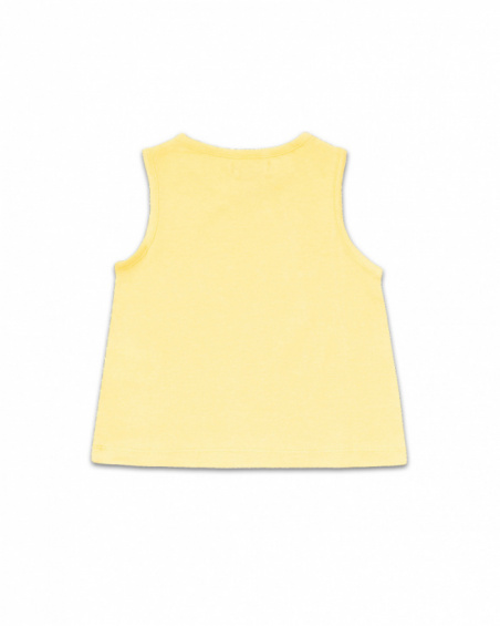 Lime green jersey tank top for girl Basics Girl