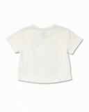 Oasis girl's white knitted t-shirt