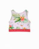 White knit tank top for girl Oasis