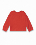 Long orange jersey T-shirt for girl Oasis