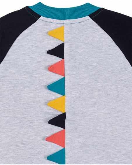 Juicy boy's gray fleece jacket