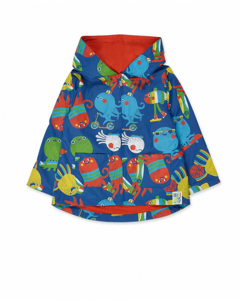 Blue trench coat for boy Holidays