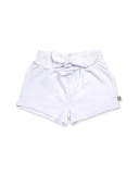White knitted shorts for girl Basics Baby