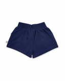 Navy blue knitted shorts for girl Basics Baby