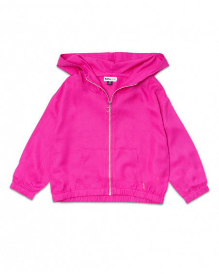 Girl's purple Full Bloom flat jacket