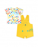 Sunday boy's yellow knitted flat set