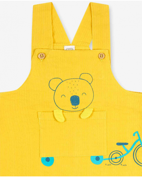 Sunday boy's yellow knitted flat set