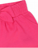 Pink knitted shorts for girl Basics Kids