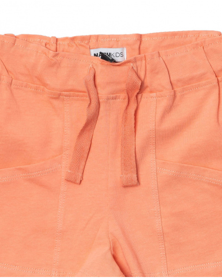 Lime short orange knit girl Basics Girl
