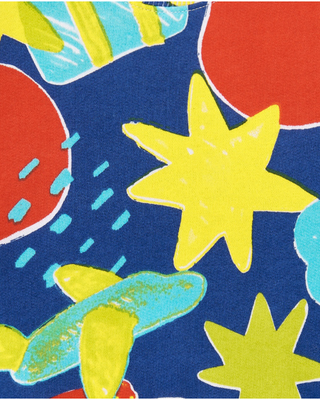 Boy's blue plush sweatshirt Run Sing Jump collection