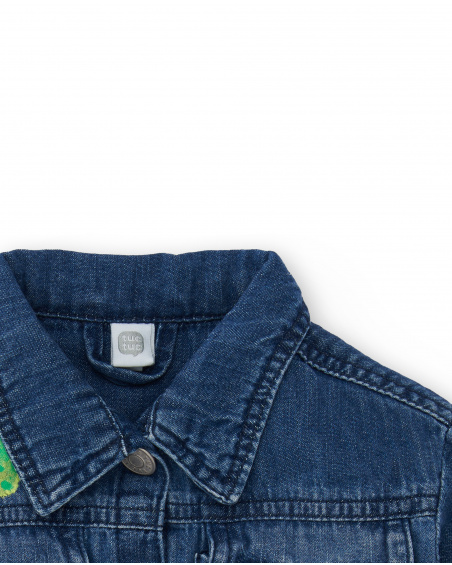 Cazadora denim azul niña Tropadelic