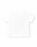 Camiseta punto blanco niña Creamy Ice
