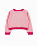 Chaqueta tricot rosa niña Creamy Ice
