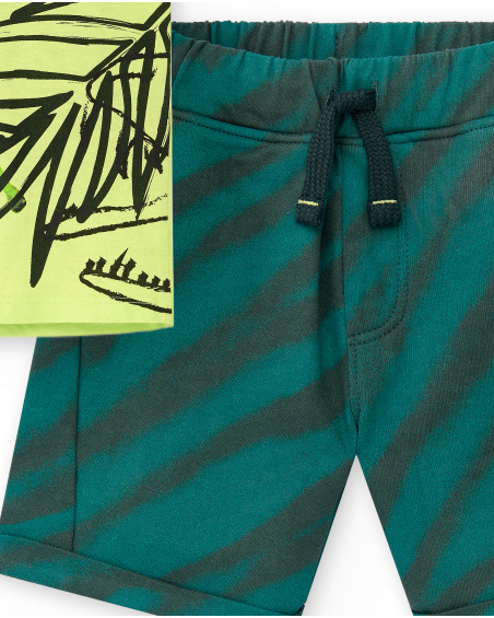 Conjunto punto felpa verde niño Savage Spirit