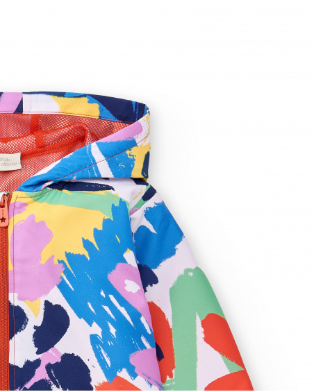 Cortavientos lila niña Rocking the Jungle