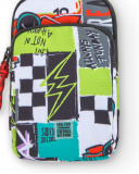 Bolso móvil negro niño Race Car