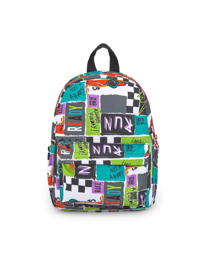 Mochila negro niño Race Car