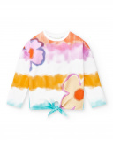 Camiseta larga punto blanco niña Paradise Beach