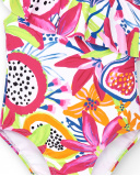 Bañador blanco niña Acid Bloom