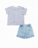 Conjunto punto denim azul niño Frutti