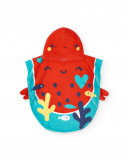 Toalla Poncho rojo niña Frutti