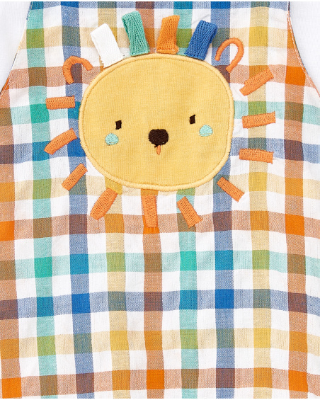 Conjunto plana punto blanco niño Animal Life