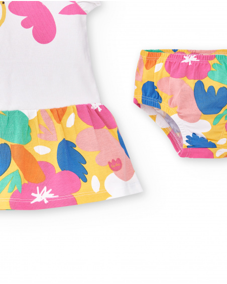 Conjunto punto blanco rosa niña Animal Life