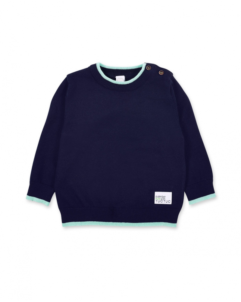 Jersey tricot navy niño Paradiso