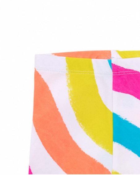 Legging ciclista punto blanco niña Laguna Beach