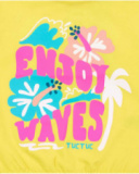 Camiseta punto amarillo letrero niña Laguna Beach