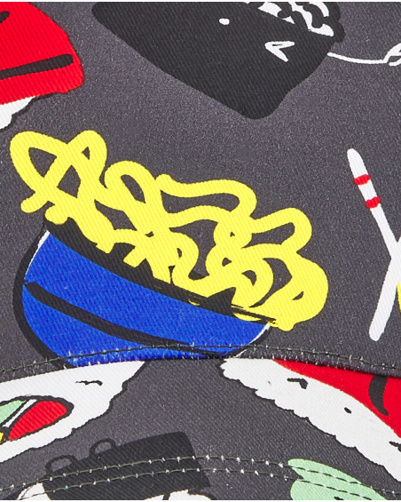 Gorra sarga gris niño Hey Sushi