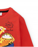 Camiseta larga punto rojo niño Hey Sushi