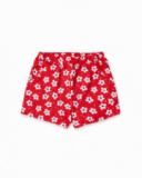 Short punto rojo flores niña Hey Sushi