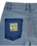 Bermuda denim azul niño Skating World