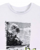 Camiseta punto blanco niño Tenerife Surf