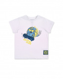 Camiseta punto blanco niño skating World