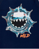 Camiseta tirantes punto navy niño Game Mode