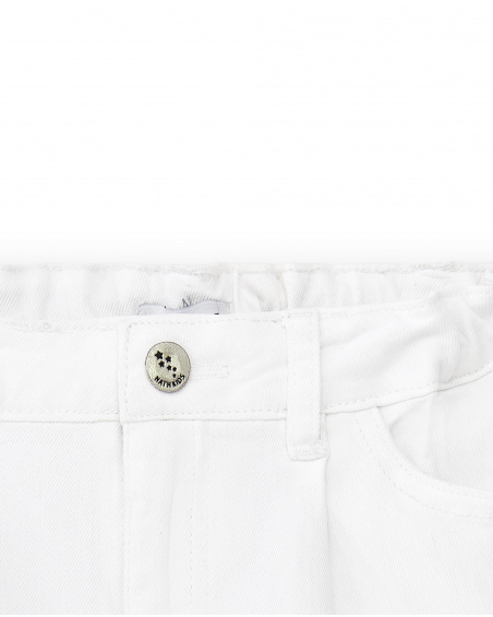 Short denim blanco niña Ultimate City Chic