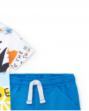 Conjunto punto blanco azul niño Son of Fun