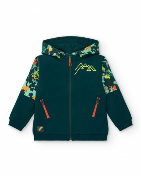 Boys sweatshirt jacket hotsell
