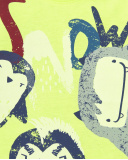 Yellow long-sleeved t-shirt with penguin print for boys from the Freezy collection