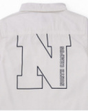 White long-sleeve shirt for boys with back print White long-sleeve shirt for boys with back print