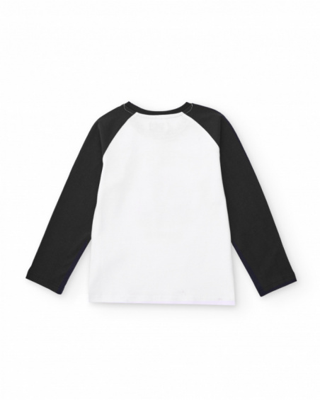 Long-sleeved t-shirt for boys with baseball glove print