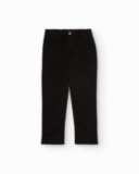 Black chino trousers for boys with elastic waistband Black chino trousers for boys with elastic waistband