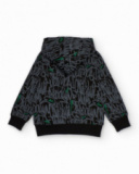 Boys’ hoodie with multicolor urban print Boys’ hoodie with multicolor urban print